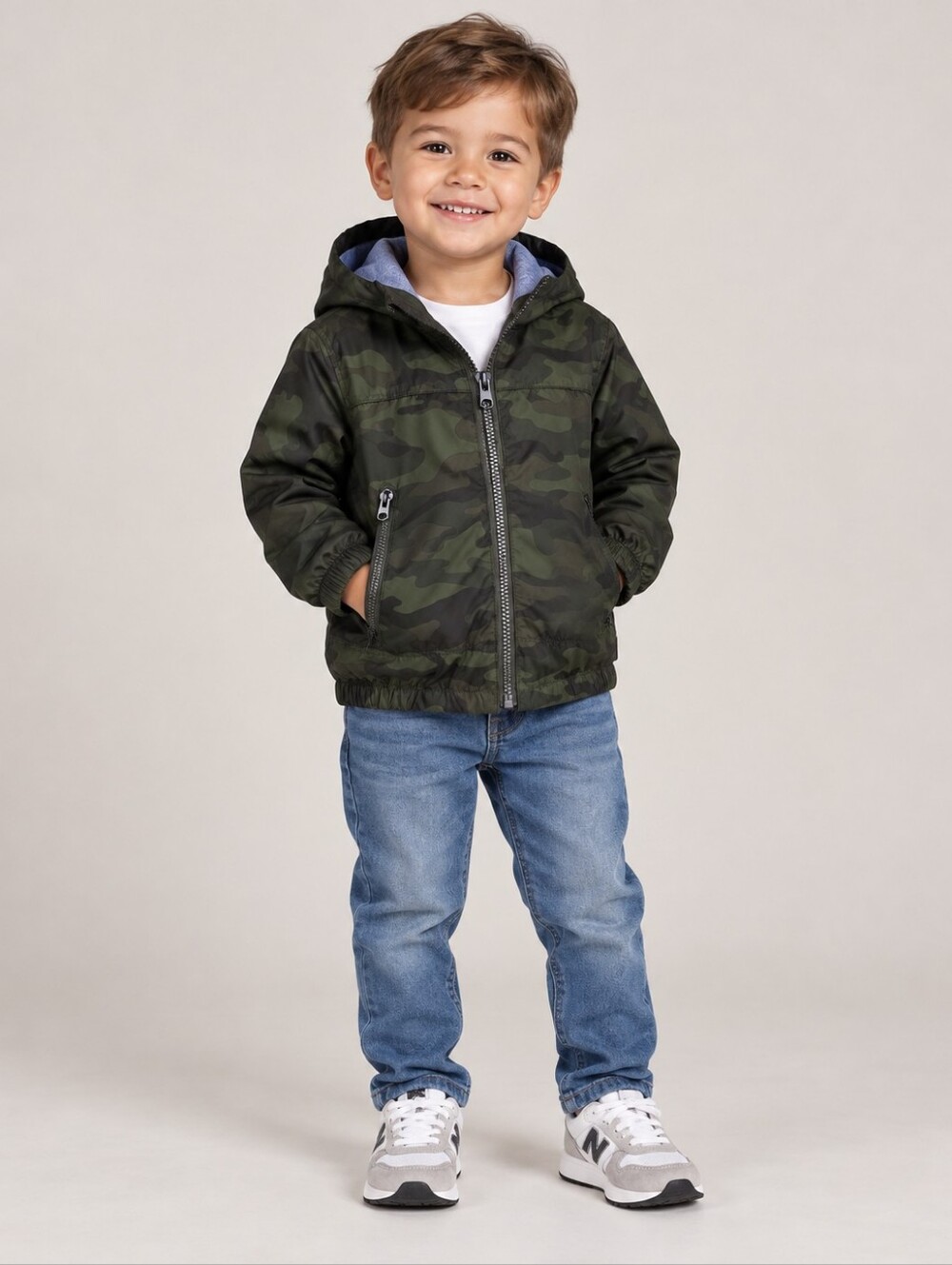 Baby Gap Toddler Camo Hooded Windbreaker Jacket